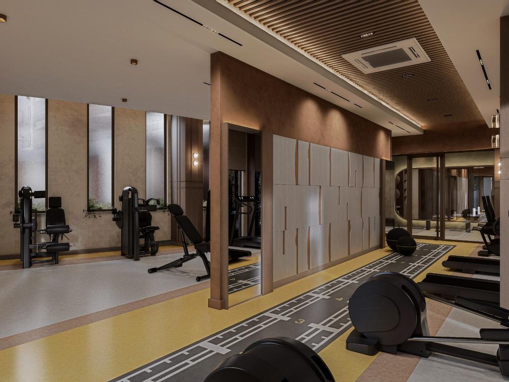 Tam donanımlı fitness merkezi ve kardiyo alanı